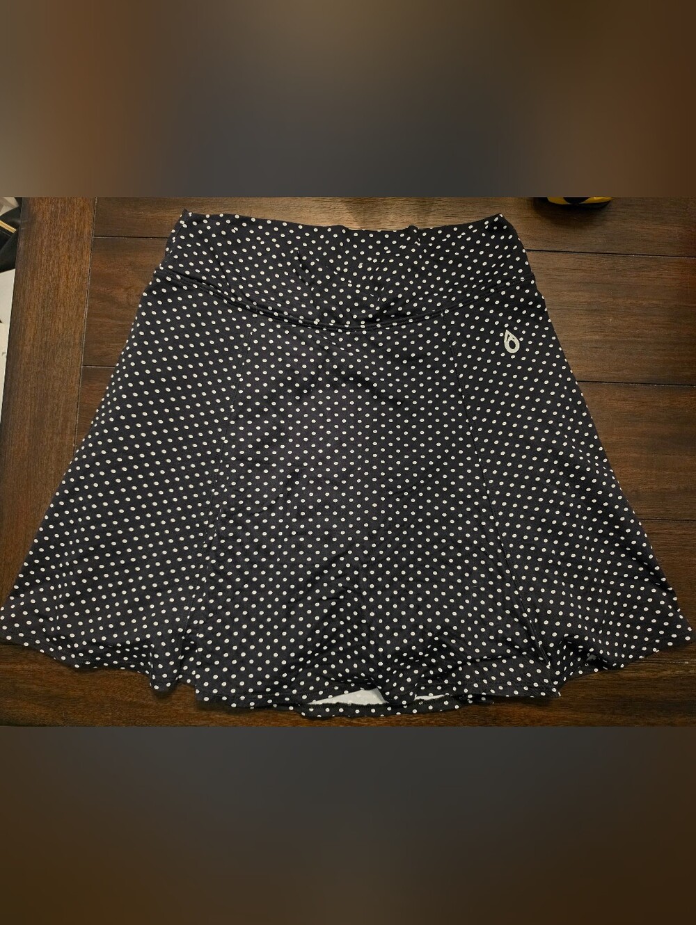 Dona Jo Polka Dot Athletic Skort - Black/White - Athletic Brand